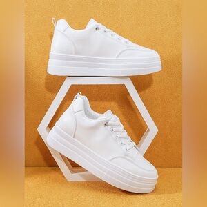 White Platform Sneakers